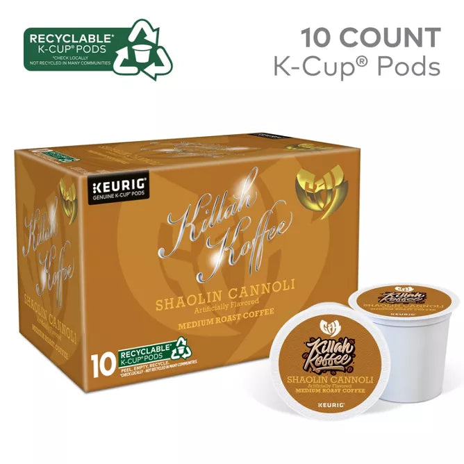 Shaolin Cannoli Keurig K cup Pod 10 ct