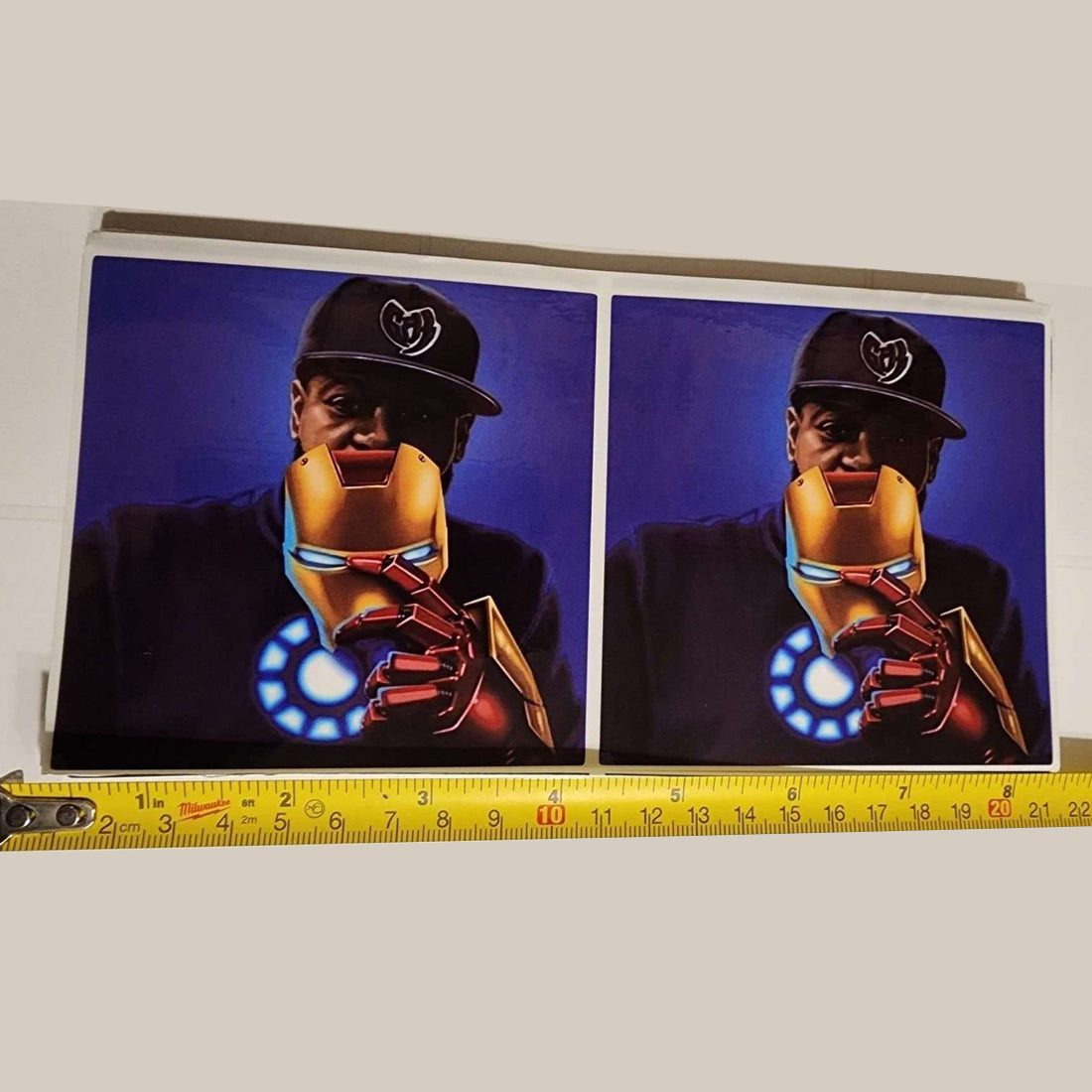 4" x 4" Tony Starks Ghostface Vinyl Stickers (2 piece)