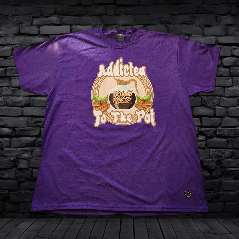 Killah Koffee Addicted To The Pot Purple Tee